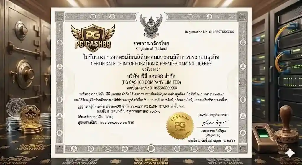 การรับรองคุณภาพและการใช้งานระบบเดโม-pgcash88