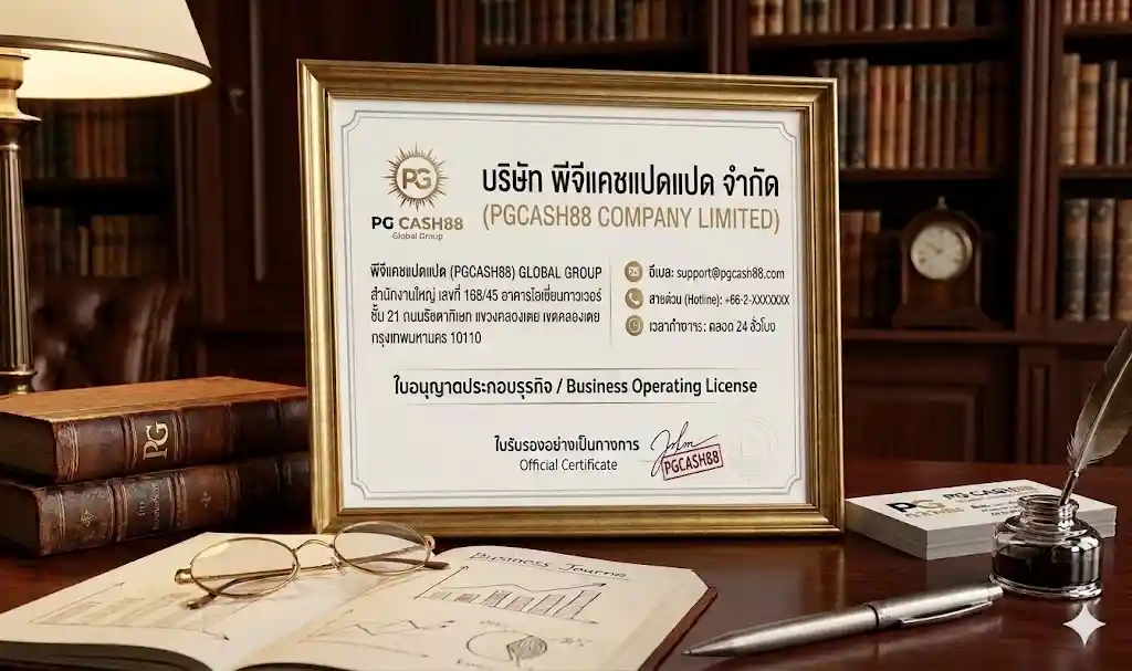 ข้อมูลการติดต่ออย่างเป็นทางการ-pgcash88